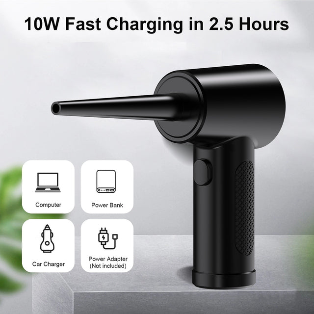 15000mAh Wireless Air Duster Compressed Air Blower Gun 51000RPM Electric Air Duster for Computer Keyboard Camera Cleaning