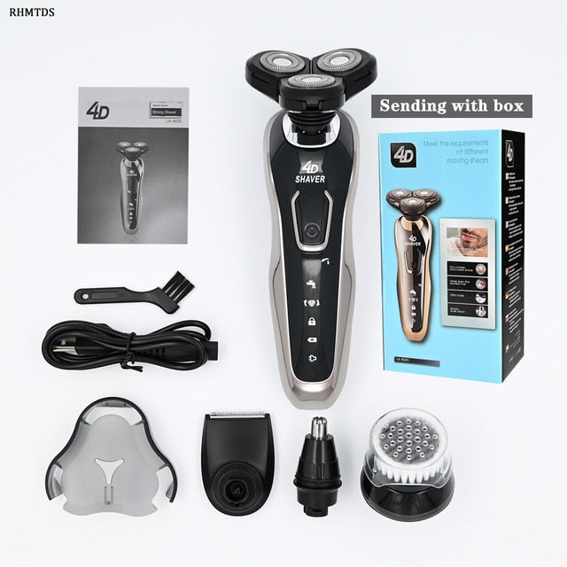 High Quality Electric Shaver Waterproof Fast Charging Men's Shaver Rechargeable Electric Razor Beard Trimmer Shaving Machine