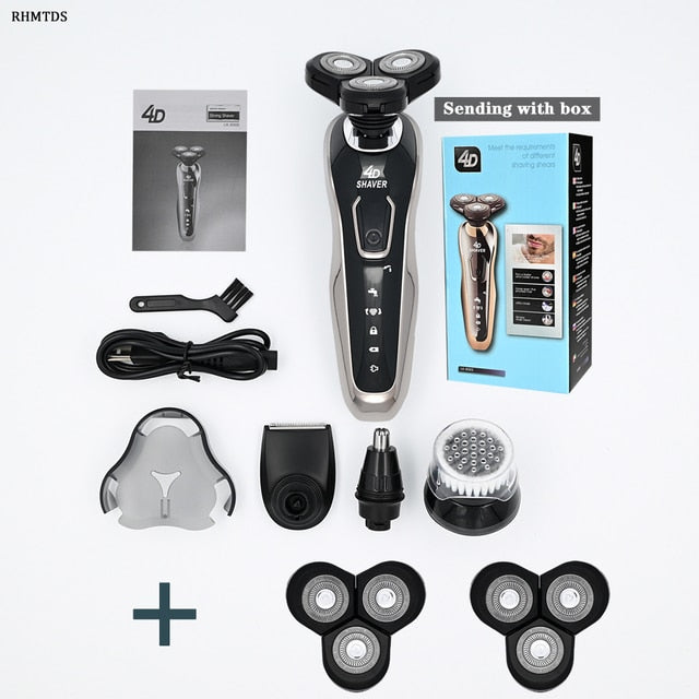 High Quality Electric Shaver Waterproof Fast Charging Men's Shaver Rechargeable Electric Razor Beard Trimmer Shaving Machine