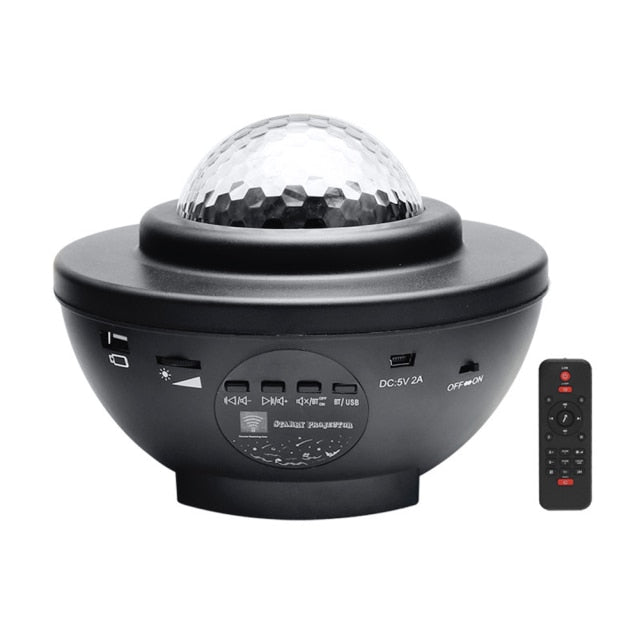 NEW Star Galaxy Starry Sky LED Projector Lamp Rotating Night Light Colorful Nebula Cloud Lamp Atmospher Bedroom anime lamp