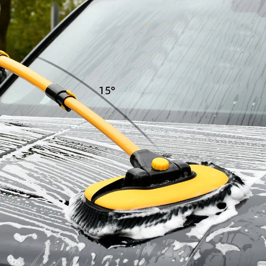 2022 New Car Cleaning Brush Car Wash Brush Telescoping Long Handle Cleaning Mop Chenille Broom Auto Accessories