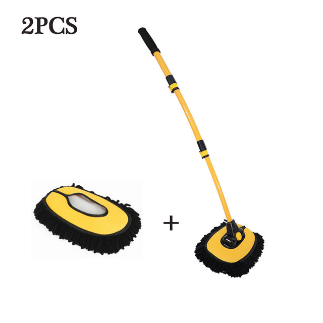 2022 New Car Cleaning Brush Car Wash Brush Telescoping Long Handle Cleaning Mop Chenille Broom Auto Accessories