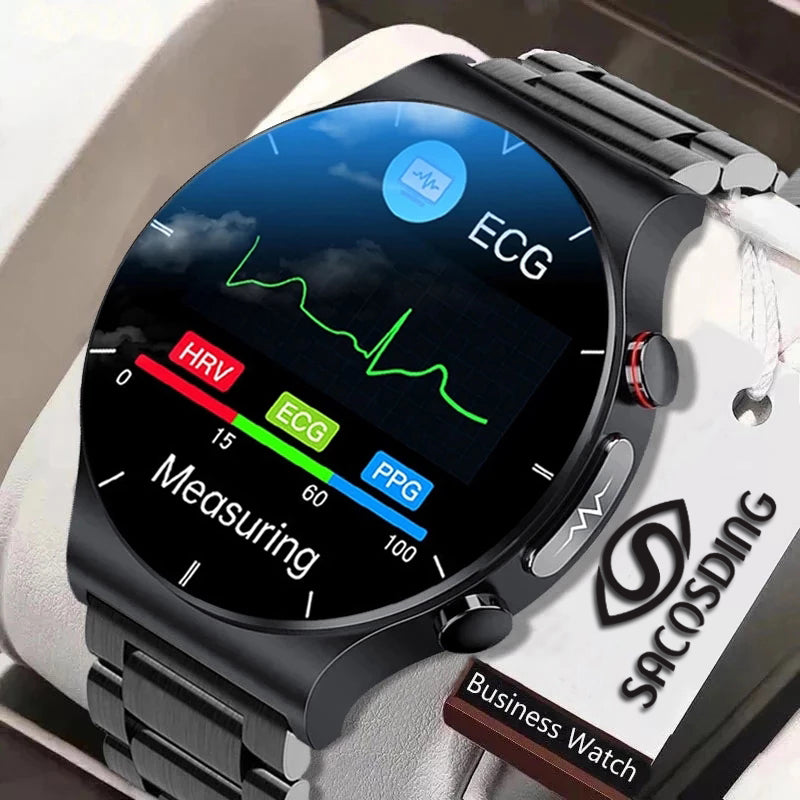 2022 New ECG+PPG Smart Watch Men Blood Pressure Heart Rate Watches IP68 Waterproof Fitness Tracker Smartwatch For Huawei Xiaomi