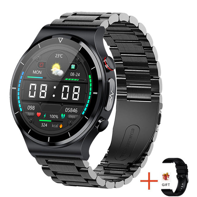 2022 New ECG+PPG Smart Watch Men Blood Pressure Heart Rate Watches IP68 Waterproof Fitness Tracker Smartwatch For Huawei Xiaomi