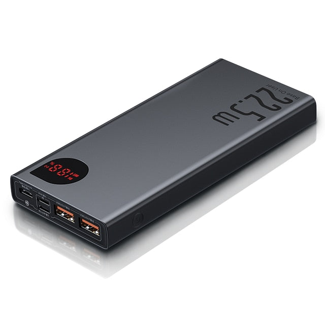 Baseus Power Bank 10000mAh with 20W PD Fast Charging Powerbank Portable Battery Charger PoverBank For iPhone 12Pro Xiaomi Huawei