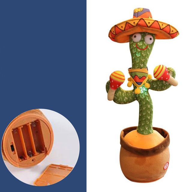 Lovely Talking Toy Dancing Cactus Doll Speak Talk Sound Record Repeat Toy Kawaii Cactus Toys Children Kids Education Toy Gift