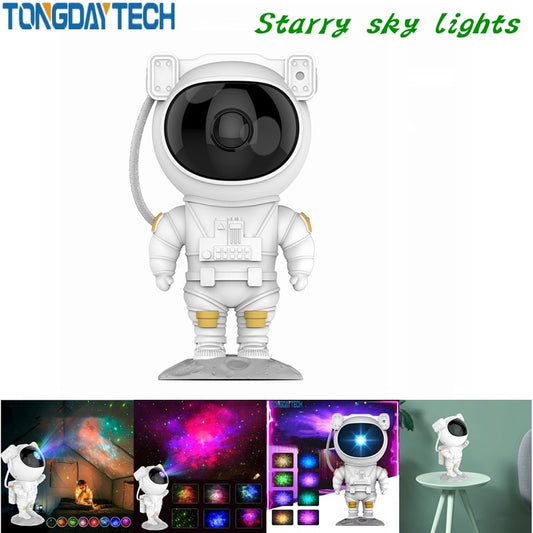 NEW Star Galaxy Starry Sky LED Projector Lamp Rotating Night Light Colorful Nebula Cloud Lamp Atmospher Bedroom anime lamp