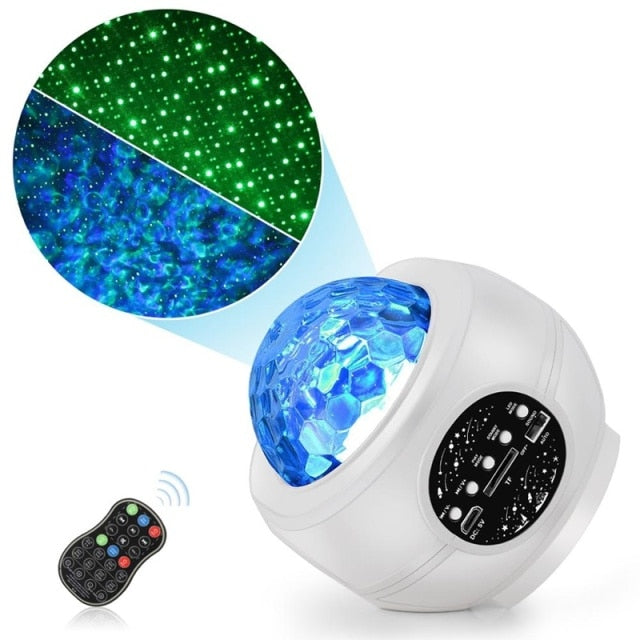 NEW Star Galaxy Starry Sky LED Projector Lamp Rotating Night Light Colorful Nebula Cloud Lamp Atmospher Bedroom anime lamp