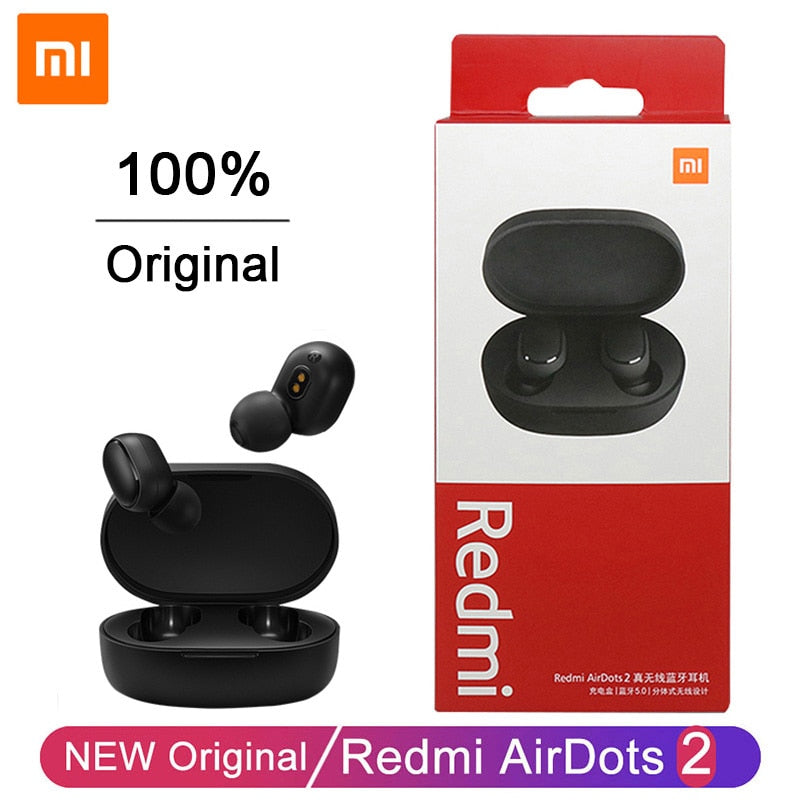 Original Xiaomi Redmi Airdots 2 Fone Wireless Earbuds Stereo Earphone Bluetooth Headphones with Mic Airdots 2 Bluetooth Headset