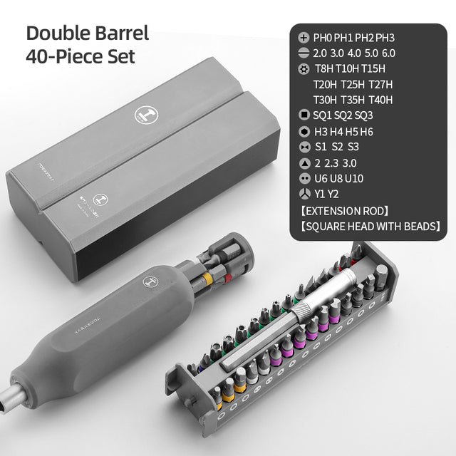 Screwdriver Kit 30 40 44 Precision Magnetic Bits Dismountable Screw Driver Set Mini Tool Case For Smart Home PC Phone Repair