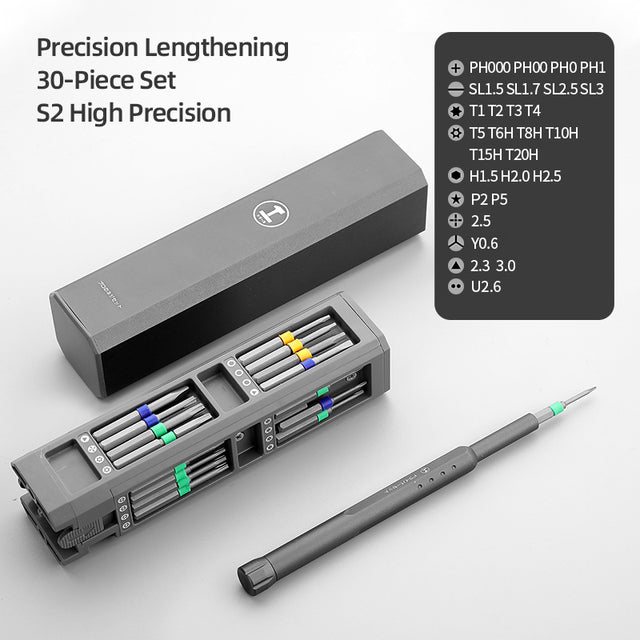 Screwdriver Kit 30 40 44 Precision Magnetic Bits Dismountable Screw Driver Set Mini Tool Case For Smart Home PC Phone Repair