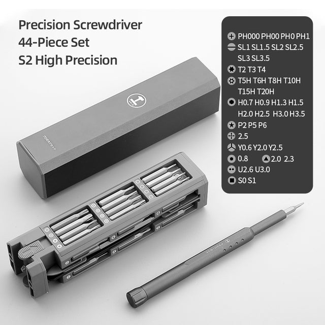 Screwdriver Kit 30 40 44 Precision Magnetic Bits Dismountable Screw Driver Set Mini Tool Case For Smart Home PC Phone Repair