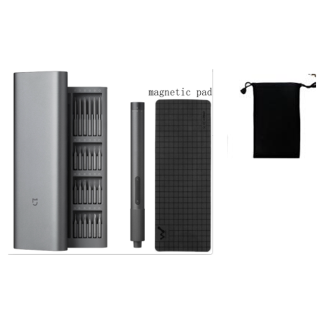 Xiaomi Mijia Electrical Precision Screwdriver Kit 2 Gear Torque Control 400 Screw 1 Type-C Rechargeable Magnetic Aluminum Case